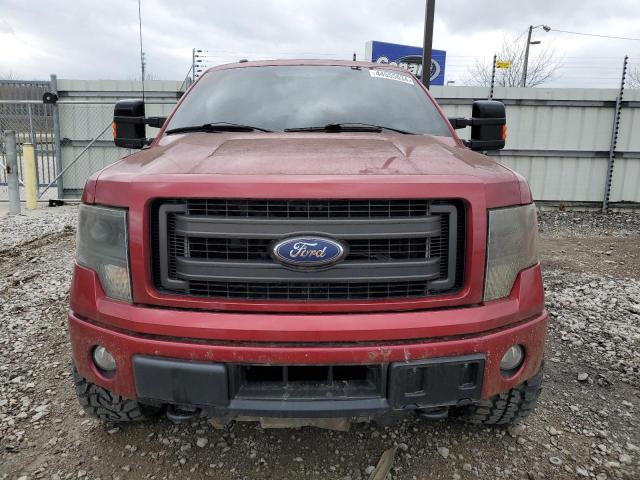 1FTFW1ET3EKD21768 - 2014 FORD F150 SUPERCREW BURGUNDY photo 5