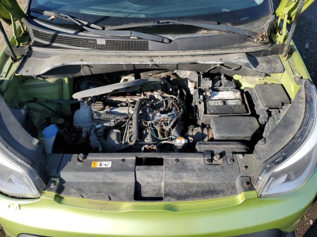 KNDJN2A27E7731766 - 2014 KIA SOUL GREEN photo 11