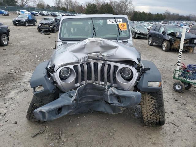 1C4HJXDG3JW164907 - 2018 JEEP WRANGLER U SPORT SILVER photo 5