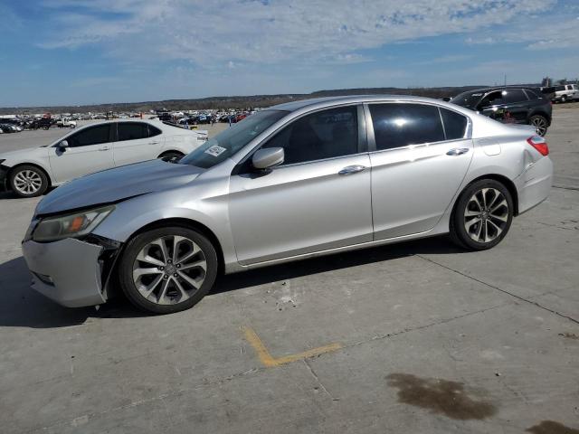 1HGCR2F5XDA273711 - 2013 HONDA ACCORD SPORT SILVER photo 1