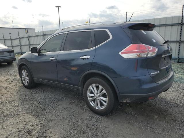 KNMAT2MT3FP535013 - 2015 NISSAN ROGUE S BLUE photo 2