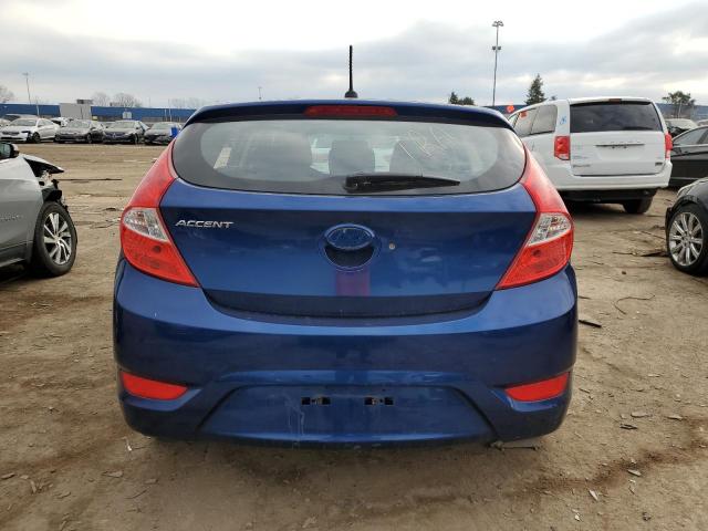 KMHCT5AE0GU274955 - 2016 HYUNDAI ACCENT SE BLUE photo 6