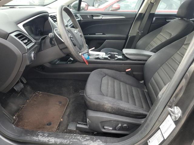 3FA6P0H75FR262909 - 2015 FORD FUSION SE GRAY photo 7