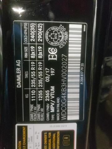 WDC0G4KB3HV002027 - 2017 MERCEDES-BENZ GLC 300 4MATIC BLACK photo 13