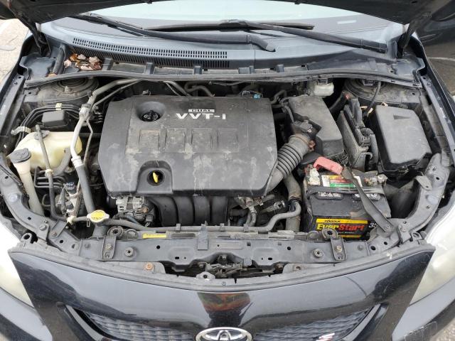 2T1BU4EE6AC295816 - 2010 TOYOTA COROLLA BASE BLACK photo 11