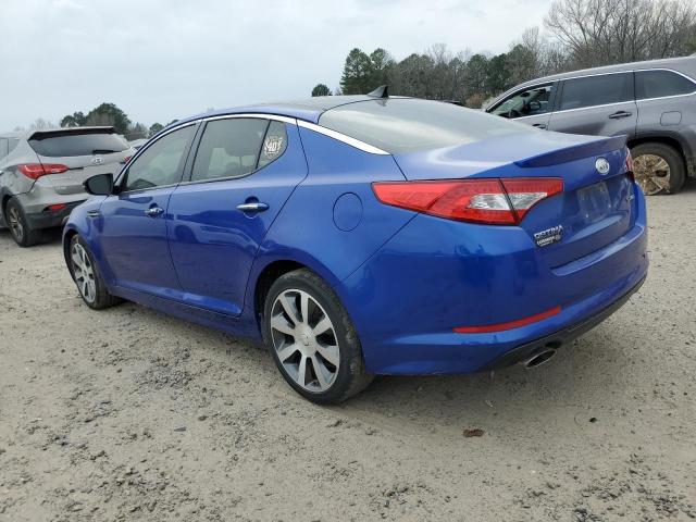 5XXGR4A62CG080953 - 2012 KIA OPTIMA SX BLUE photo 2