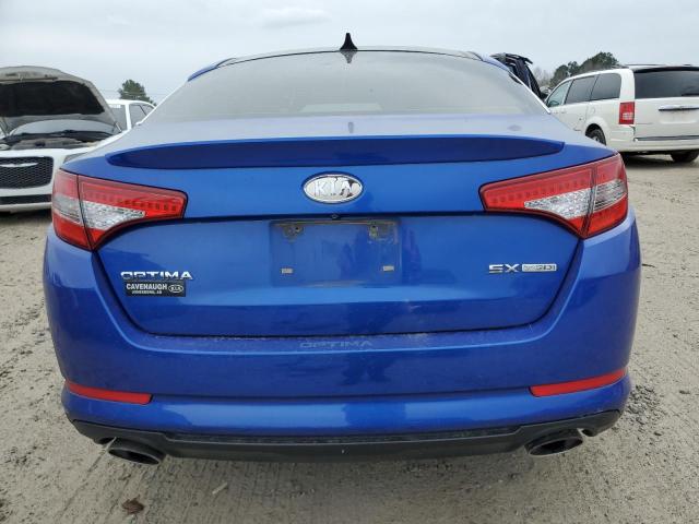 5XXGR4A62CG080953 - 2012 KIA OPTIMA SX BLUE photo 6