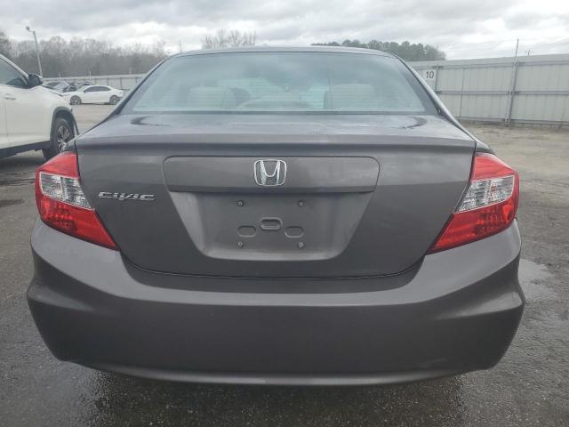 19XFB2F52CE102785 - 2012 HONDA CIVIC LX GRAY photo 6