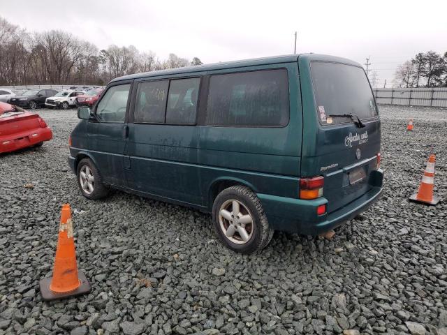 WV2MB47073H038485 - 2003 VOLKSWAGEN EUROVAN MV GREEN photo 2