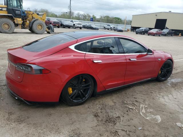 5YJSA1CG0DFP20104 - 2013 TESLA MODEL S წითელი ფოტო 3