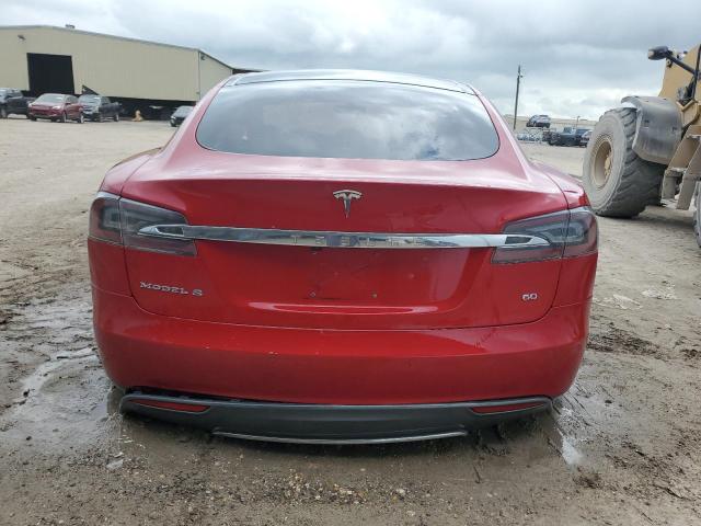 5YJSA1CG0DFP20104 - 2013 TESLA MODEL S RED photo 6