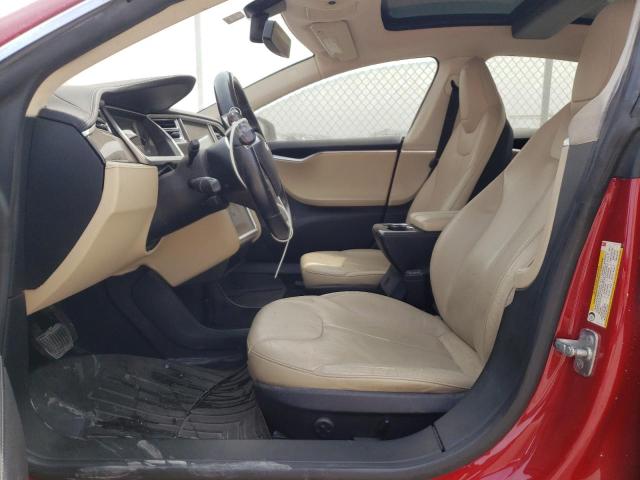 5YJSA1CG0DFP20104 - 2013 TESLA MODEL S წითელი ფოტო 7