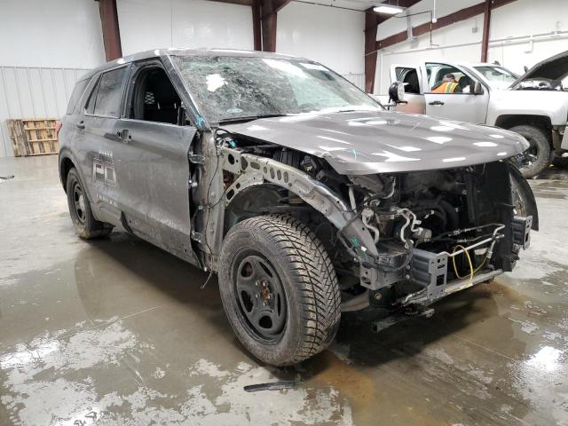 1FM5K8AB5LGA55727 - 2020 FORD EXPLORER POLICE INTERCEPTOR GRAY photo 4