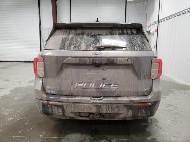 1FM5K8AB5LGA55727 - 2020 FORD EXPLORER POLICE INTERCEPTOR GRAY photo 6