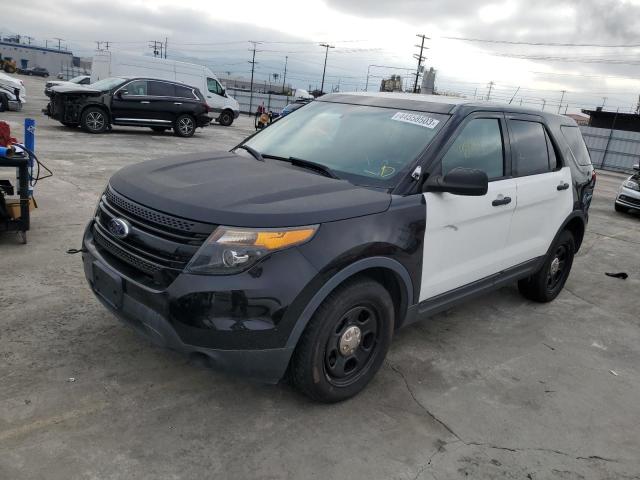 1FM5K8AR3EGC26555 - 2014 FORD EXPLORER POLICE INTERCEPTOR TWO TONE photo 1
