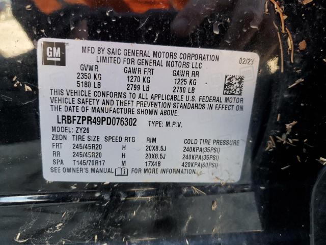 LRBFZPR49PD076302 - 2023 BUICK ENVISION ESSENCE Սև լուսանկար 13