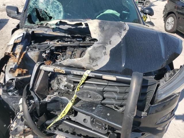 1FM5K8AR0JGA99709 - 2018 FORD EXPLORER POLICE INTERCEPTOR შავი ფოტო 12