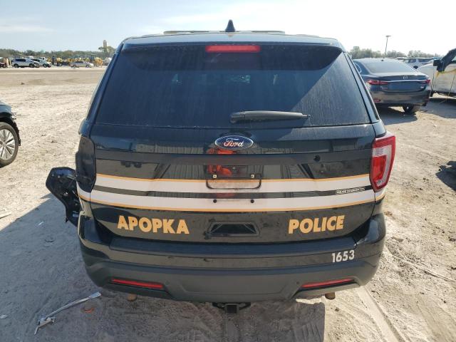 1FM5K8AR0JGA99709 - 2018 FORD EXPLORER POLICE INTERCEPTOR შავი ფოტო 6
