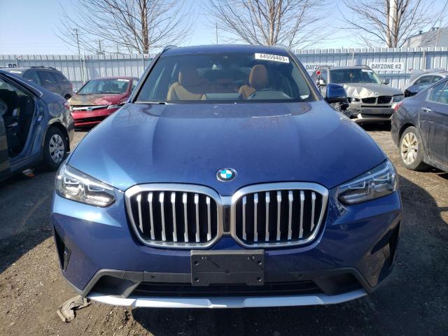 5UX53DP07P9P89407 - 2023 BMW X3 XDRIVE30I BLUE photo 5