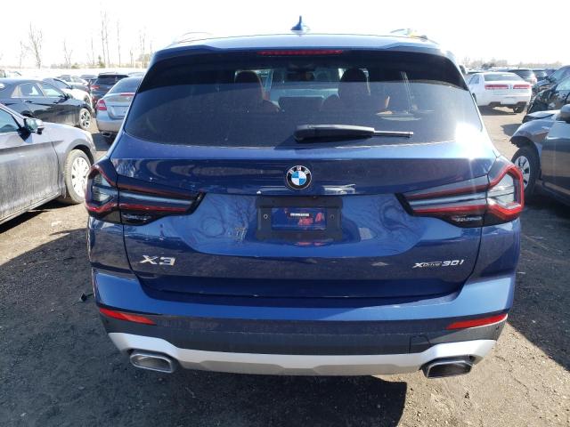 5UX53DP07P9P89407 - 2023 BMW X3 XDRIVE30I BLUE photo 6