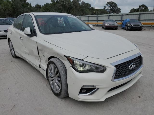 JN1EV7AP3JM365166 - 2018 INFINITI Q50 LUXE WHITE photo 4