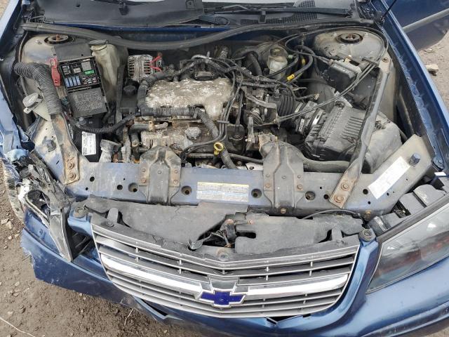 2G1WF52E249334386 - 2004 CHEVROLET IMPALA BLUE photo 11