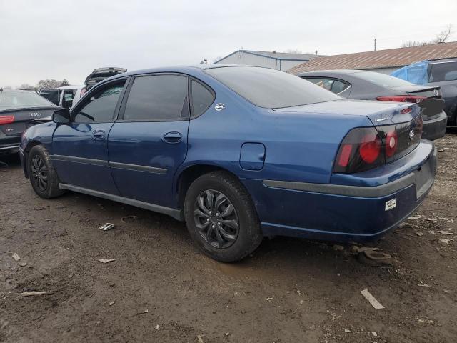 2G1WF52E249334386 - 2004 CHEVROLET IMPALA BLUE photo 2