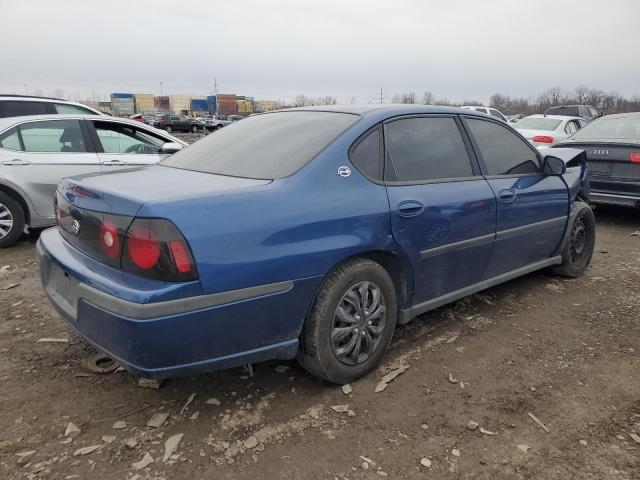 2G1WF52E249334386 - 2004 CHEVROLET IMPALA BLUE photo 3