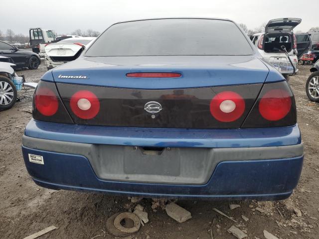 2G1WF52E249334386 - 2004 CHEVROLET IMPALA BLUE photo 6