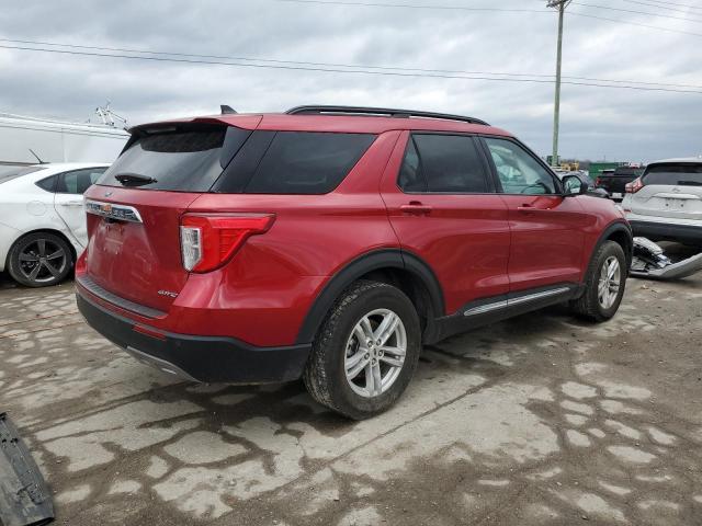 1FMSK8DH0NGA18767 - 2022 FORD EXPLORER XLT RED photo 3