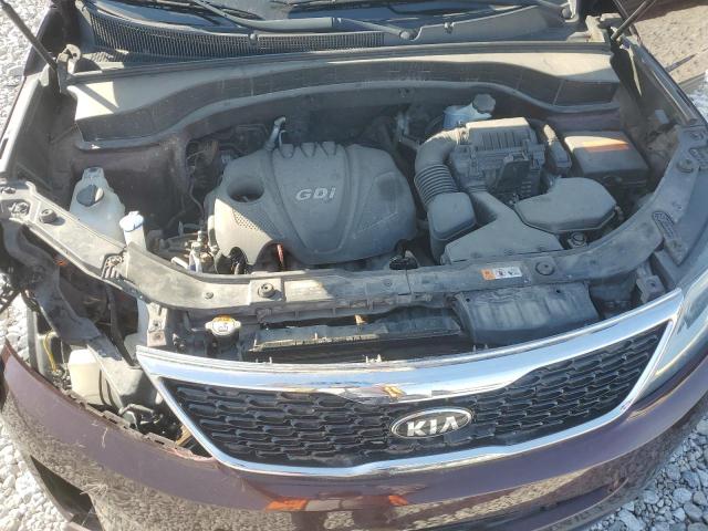 5XYKTDA6XFG563361 - 2015 KIA SORENTO LX BURGUNDY photo 12