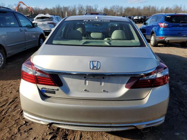 1HGCR2F86GA018116 - 2016 HONDA ACCORD EXL GOLD photo 6