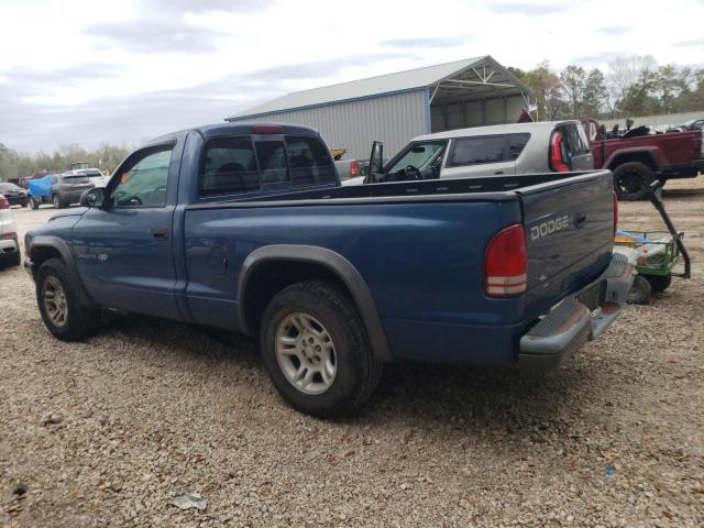 1B7FL16X42S643325 - 2002 DODGE DAKOTA BASE BLUE photo 2