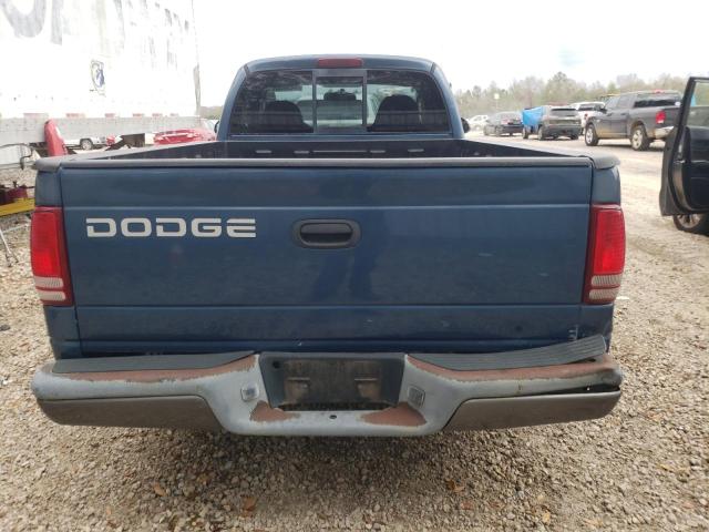 1B7FL16X42S643325 - 2002 DODGE DAKOTA BASE BLUE photo 6