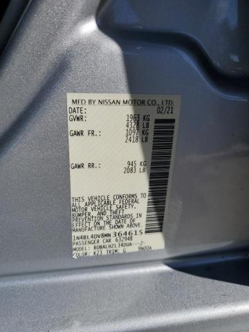 1N4BL4DV8MN364615 - 2021 NISSAN ALTIMA SV SILVER photo 12