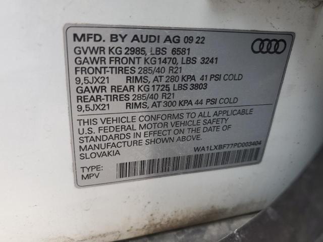 WA1LXBF77PD003404 - 2023 AUDI Q7 PREMIUM PLUS WHITE photo 14