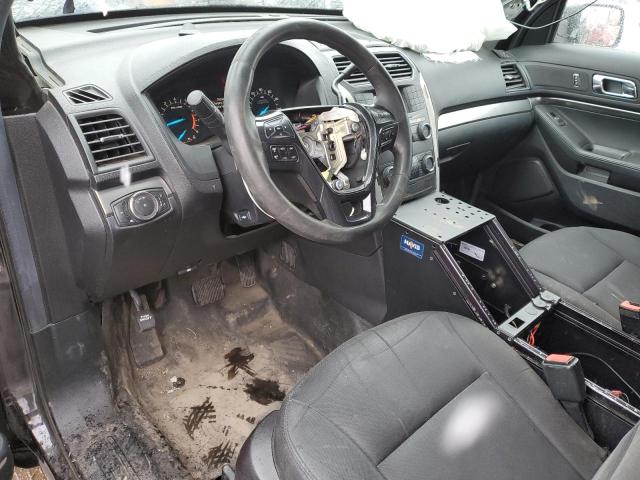 1FM5K8AR6KGB45626 - 2019 FORD EXPLORER POLICE INTERCEPTOR BLACK photo 8