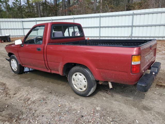 4TARN81AXPZ062361 - 1993 TOYOTA PICKUP 1/2 TON SHORT WHEELBASE STB BURGUNDY photo 2