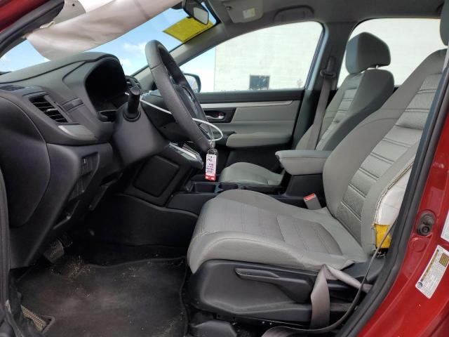 5J6RW2H20LA006266 - 2020 HONDA CR-V LX RED photo 7