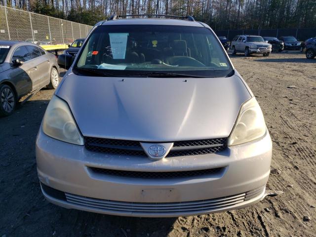 5TDZA23CX5S256236 - 2005 TOYOTA SIENNA CE SILVER photo 5