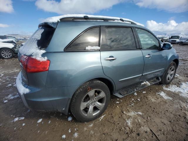 2HNYD28718H541726 - 2008 ACURA MDX SPORT TEAL photo 3