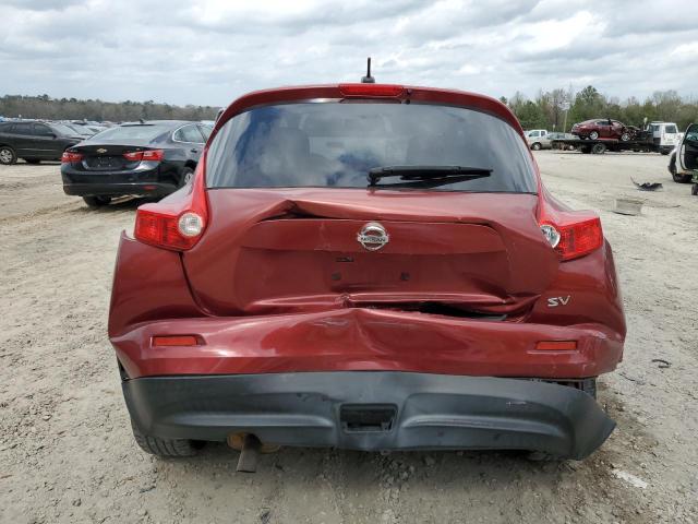 JN8AF5MR6BT009378 - 2011 NISSAN JUKE S RED photo 6