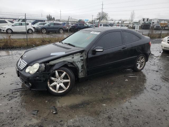 WDBRN40J45A701262 - 2005 MERCEDES-BENZ C 230K SPORT COUPE BLACK photo 1