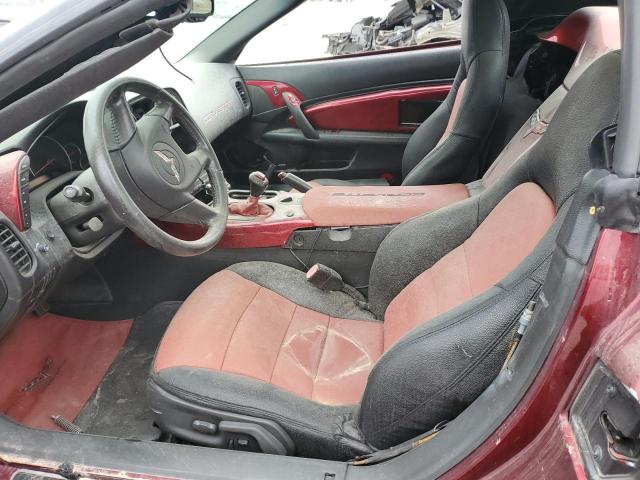 1G1YY34U255115681 - 2005 CHEVROLET CORVETTE BURGUNDY photo 7