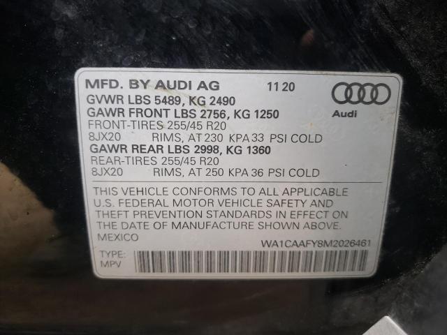 WA1CAAFY8M2026461 - 2021 AUDI Q5 PRESTIGE 黑色 照片 14