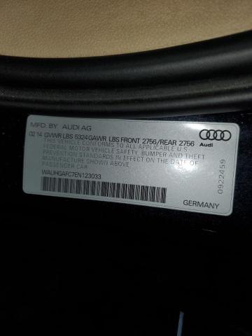 WAUHGAFC7EN123033 - 2014 AUDI A6 PRESTIGE ლურჯი ფოტო 12