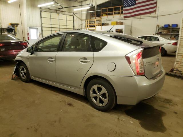 JTDKN3DU4C1605405 - 2012 TOYOTA PRIUS SILVER photo 2