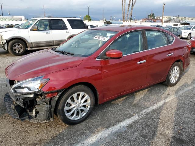 3N1AB7AP5JY278938 - 2018 NISSAN SENTRA S RED photo 1