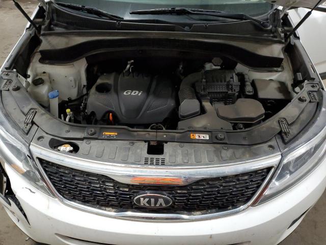 5XYKTCA66EG454646 - 2014 KIA SORENTO LX WHITE photo 11