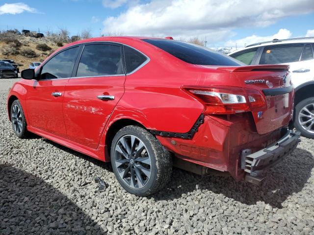 3N1AB7AP0KY328436 - 2019 NISSAN SENTRA S RED photo 2